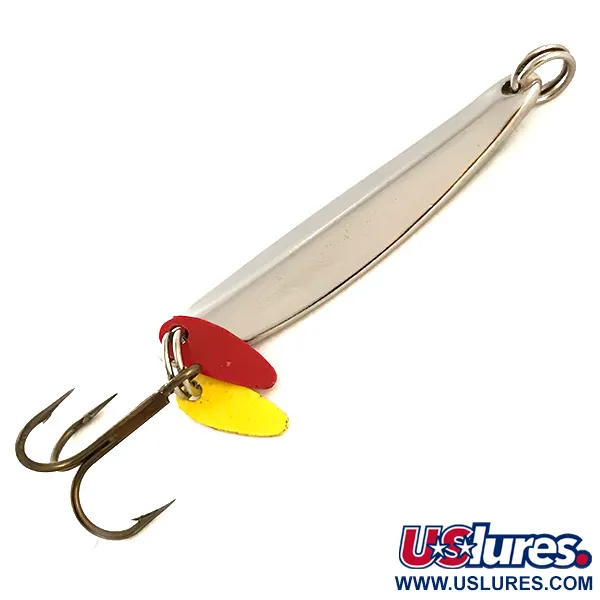 Bay de Noc Swedish Pimple, нікель/зелений/червоний/жовтий, 7 г, блесна коливалка (колебалка) #6359