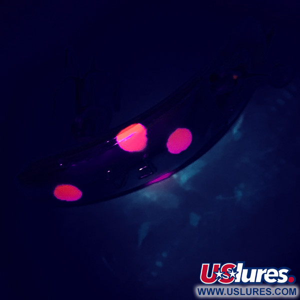 Yakima Bait FlatFish F4 UV (світиться в ультрафіолеті), срібло/червоний, 1,7 г, воблер #6360