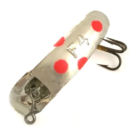 Yakima Bait FlatFish F4 UV (світиться в ультрафіолеті), срібло/червоний, 1,7 г, воблер #6360