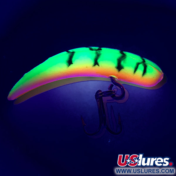 Yakima Bait FlatFish F4 UV (світиться в ультрафіолеті), Fire Tiger, 1,4 г, воблер #6751