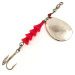 Luhr Jensen TEE Spoon, нікель/рожевий, 10 г, блешня оберталка (вертушка) #6367