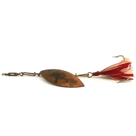 G.M. Skinner Willow leaf spoon, мідь/червоний, 25 г, блешня оберталка (вертушка) #6370