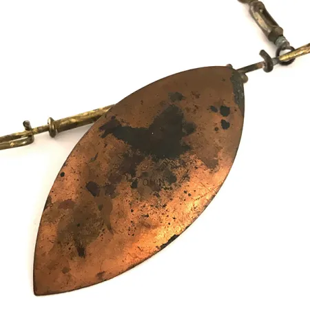 G.M. Skinner Willow leaf spoon, мідь/червоний, 25 г, блешня оберталка (вертушка) #6370