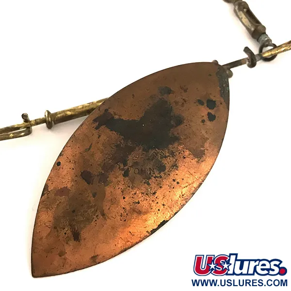 Other G.M. Skinner Willow leaf spoon, мідь/червоний, 25 г, блешня оберталка (вертушка) #6370