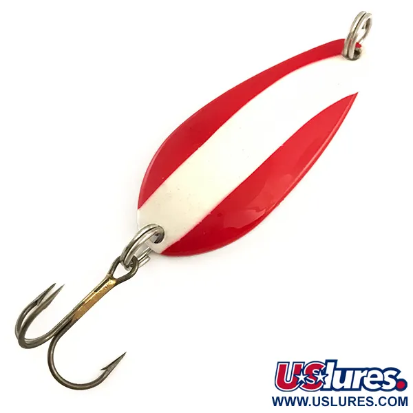  Blue Fox Strobe Tear Drop Spoon, червоний/білий/нікель, 11 г, блесна коливалка (колебалка) #6399