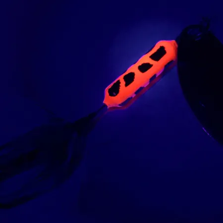 Yakima Bait Worden’s Original Rooster Tail, золото/червоний/чорний UV - светится в ультрафиолете, 3,5 г, блешня оберталка (вертушка) #6408