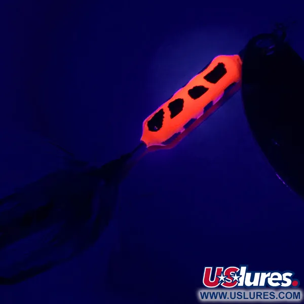 Yakima Bait Worden’s Original Rooster Tail, золото/червоний/чорний UV - светится в ультрафиолете, 3,5 г, блешня оберталка (вертушка) #6408