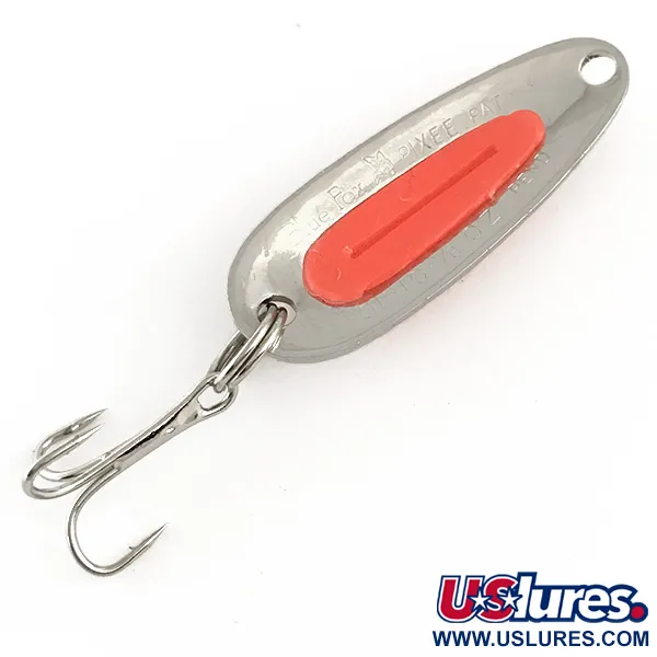  Blue Fox Pixee UV (світиться в ультрафіолеті), карбований нікель/червоний, 4,5 г, блесна коливалка (колебалка) #6419