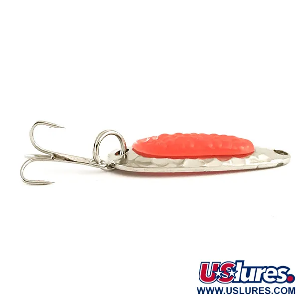  Blue Fox Pixee UV (світиться в ультрафіолеті), карбований нікель/червоний, 4,5 г, блесна коливалка (колебалка) #6419