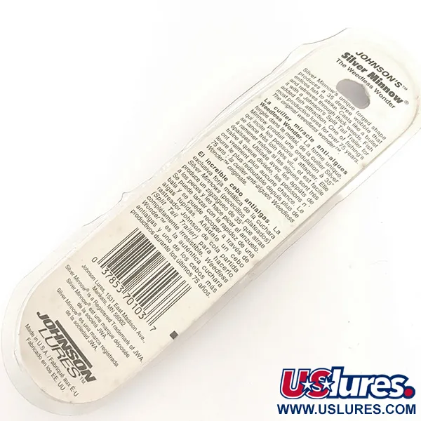  Незачіпляйка Johnson Silver Minnow, золото, 7 г, блесна коливалка (колебалка) #6420