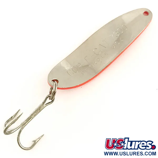 Eppinger Dardevle Cop-E-Cat 7300 UV (світиться в ультрафіолеті), червоний/чорний/нікель, 10 г, блесна коливалка (колебалка) #6436