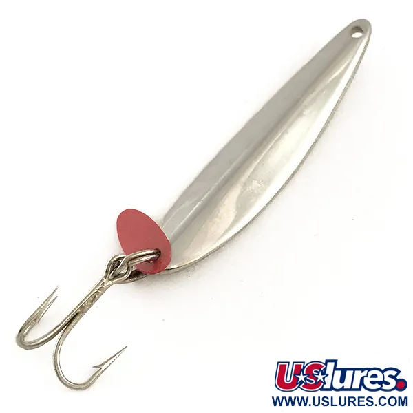 Bay de Noc Swedish Pimple, нікель/червоний, 14 г, блесна коливалка (колебалка) #6440