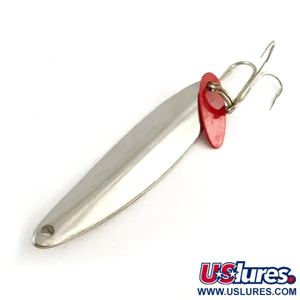 Bay de Noc Swedish Pimple, нікель/червоний, 14 г, блесна коливалка (колебалка) #6440