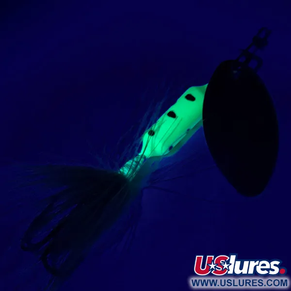 Yakima Bait Worden’s Original Rooster Tail UV (світиться в ультрафіолеті), Шартрез/золото, 1,77 г, блешня оберталка (вертушка) #6448