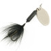 Yakima Bait Worden’s Original Rooster Tail, чорний/срібло, 3,6 г, блешня оберталка (вертушка) #6450