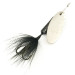 Yakima Bait Worden’s Original Rooster Tail, чорний/срібло, 3,6 г, блешня оберталка (вертушка) #6450