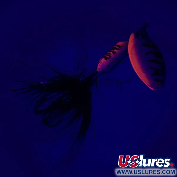 Yakima Bait Worden’s Original Rooster Tail UV (світиться в ультрафіолеті), райдужний окунь, 2,6 г, блешня оберталка (вертушка) #6451