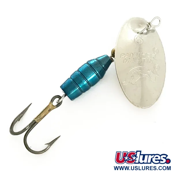  Panther Martin 6, срібло/синій, 6 г, блешня оберталка (вертушка) #6457