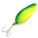Seneca Little Cleo (Hula Girl, UV - світиться в ультрафіолеті), жовтий/зелений/нікель, 10 г, блесна коливалка (колебалка) #6463