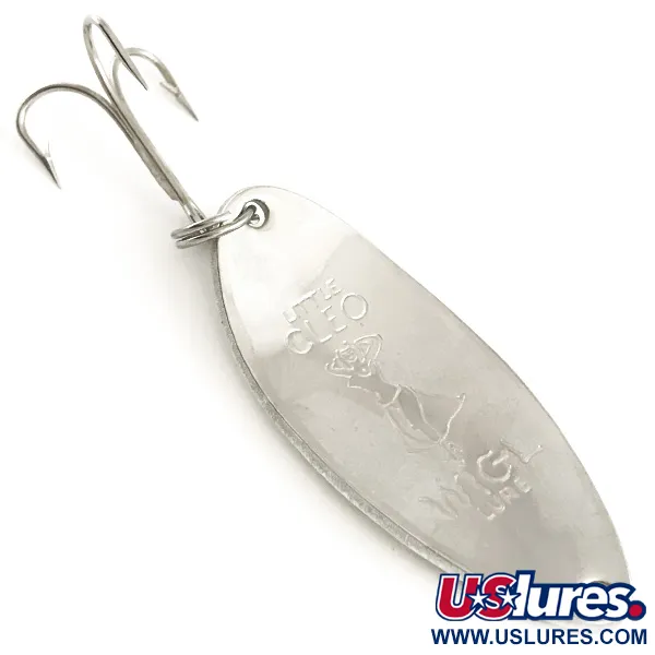 Seneca Little Cleo (Hula Girl, світиться в темряві), білий/зелений/нікель, 14 г, блесна коливалка (колебалка) #6464