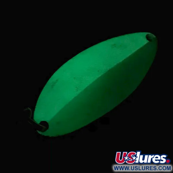 Seneca Little Cleo (Hula Girl, світиться в темряві), білий/зелений/нікель, 14 г, блесна коливалка (колебалка) #6464