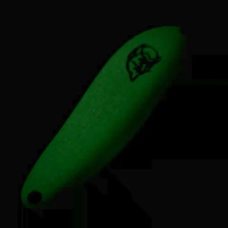 Eppinger Dardevle Cop-E-Cat 7300 (світиться в темряві), білий/зелений/нікель UV - світиться в ультрафіолеті та Glow - світиться в темряві, 10 г, блесна коливалка (колебалка) #6467