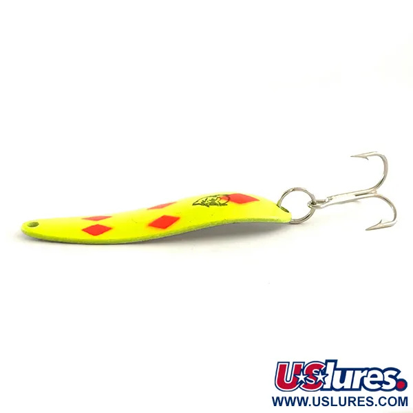 Eppinger Dardevle Cop-E-Cat 7400 UV (світиться в ультрафіолеті), Five of Diamonds/жовтий/червоний/нікель, 14 г, блесна коливалка (колебалка) #6469
