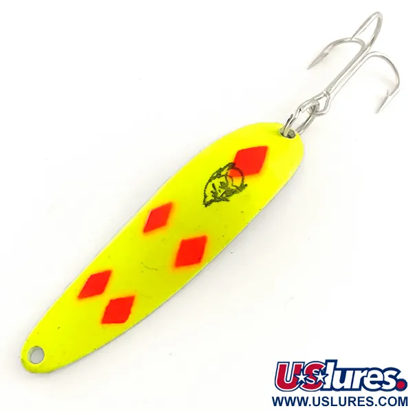 Eppinger Dardevle Cop-E-Cat 7400 UV (світиться в ультрафіолеті), Five of Diamonds/жовтий/червоний/нікель, 14 г, блесна коливалка (колебалка) #6469