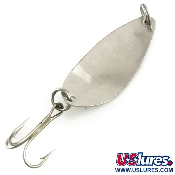 Seneca Little Cleo UV (світиться в ультрафіолеті), нікель/зелений, 1,8 г, блесна коливалка (колебалка) #6499