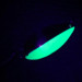 Seneca Little Cleo UV (світиться в ультрафіолеті), нікель/зелений, 1,8 г, блесна коливалка (колебалка) #6499