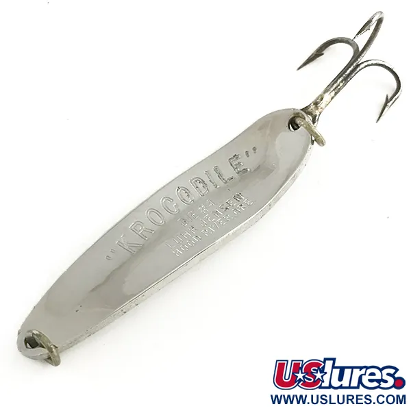 Luhr Jensen Krocodile DIE #4, нікель, 21 г, блесна коливалка (колебалка) #6504