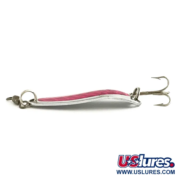 Luhr Jensen Krocodile DIE #3, нікель/малиновий, 10 г, блесна коливалка (колебалка) #6505