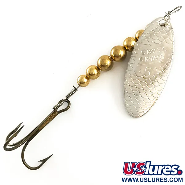 Renosky Lures Swiss Swing 5, нікель/латунь, 5 г, блешня оберталка (вертушка) #6513