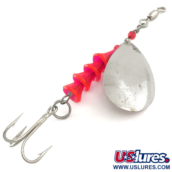 Luhr Jensen TEE Spoon, нікель/рожевий, 10 г, блешня оберталка (вертушка) #6527