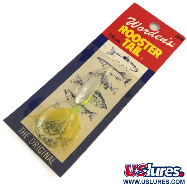 Yakima Bait Worden’s Original Rooster Tail, нікель, 3,6 г, блешня оберталка (вертушка) #6534