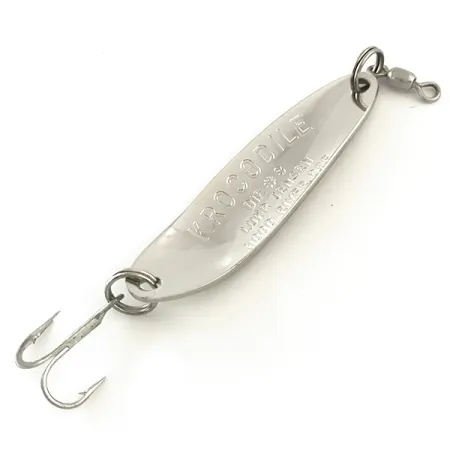 Luhr Jensen Krocodile DIE #3, нікель/золота голограма, 10 г, блесна коливалка (колебалка) #6543