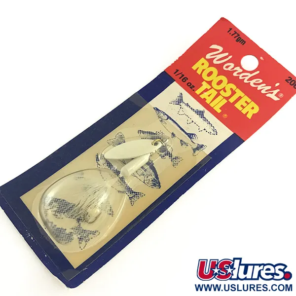 Yakima Bait Worden’s Original Rooster Tail, білий, 1,77 г, блешня оберталка (вертушка) #6579