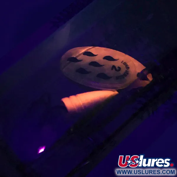  Luhr Jensen Fire Max Miracle 2 UV (світиться в ультрафіолеті), помаранчевий, 7 г, блешня оберталка (вертушка) #6580