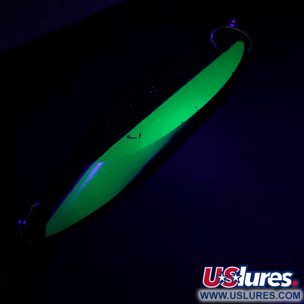 Acme Kastmaster UV (світиться в ультрафіолеті), нікель/зелений, 10,5 г, блесна коливалка (колебалка) #6585