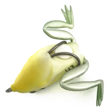 Lunkerhunt Незачіпляйка LunkerHunt Lunker Frog, зелений/жовтий, 7 г, воблер #6591