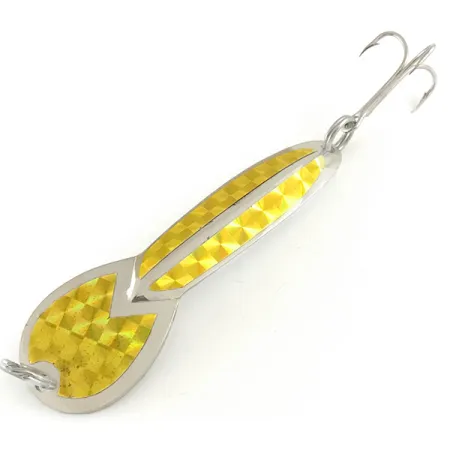 Glen Evans Loco 4, нікель/золота голограма, 23 г, блесна коливалка (колебалка) #6600