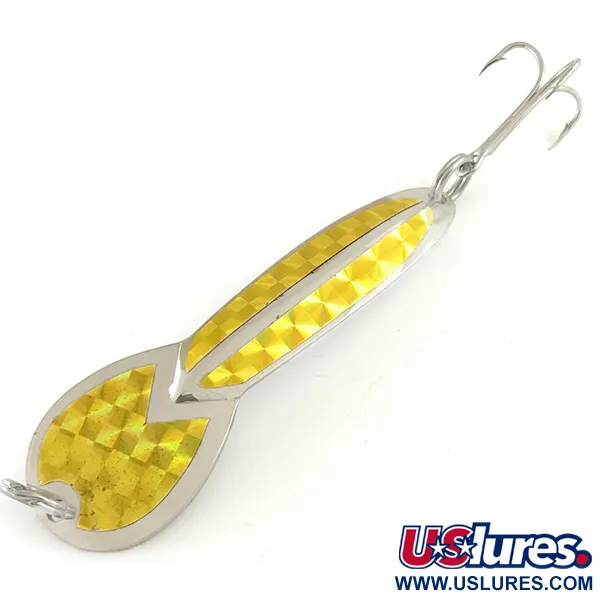 Glen Evans Loco 4, нікель/золота голограма, 23 г, блесна коливалка (колебалка) #6600