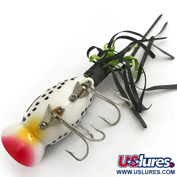  Fred Arbogast Hula Popper, білий тигр/червоний, 10 г, воблер #6617