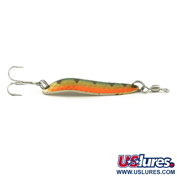 Luhr Jensen Krocodile DIE #3 UV (світиться в ультрафіолеті), Fire Tiger, 10 г, блесна коливалка (колебалка) #6631