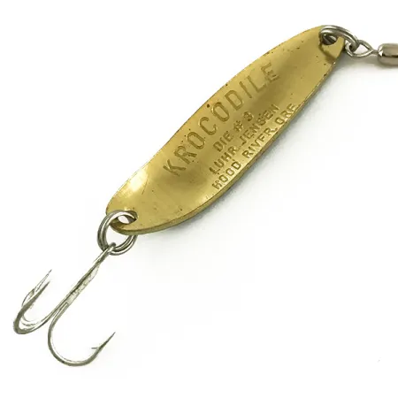 Luhr Jensen Krocodile DIE #3 UV (світиться в ультрафіолеті), Fire Tiger, 10 г, блесна коливалка (колебалка) #6631