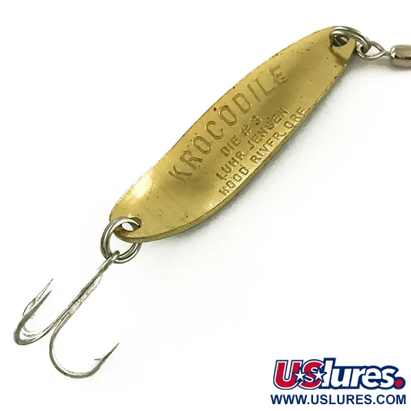 Luhr Jensen Krocodile DIE #3 UV (світиться в ультрафіолеті), Fire Tiger, 10 г, блесна коливалка (колебалка) #6631