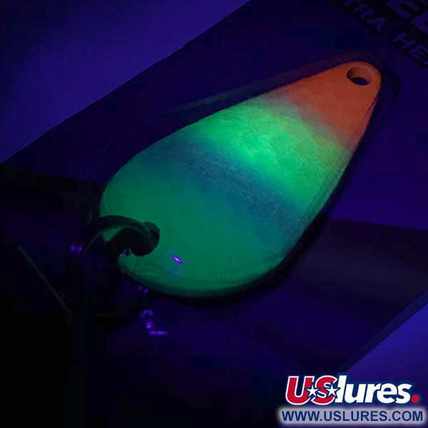 Rainbow Plastics Steelhead UV (світиться в ультрафіолеті), неоновий зелений/жовтий, 14 г, блесна коливалка (колебалка) #6632