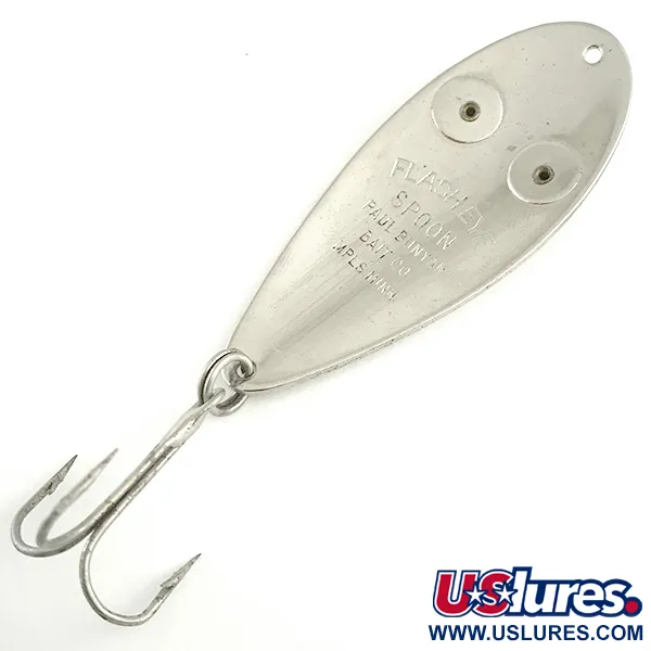  Paul Bunyan Flash eye spoon, нікель/червоні очі, 17 г, блесна коливалка (колебалка) #6649