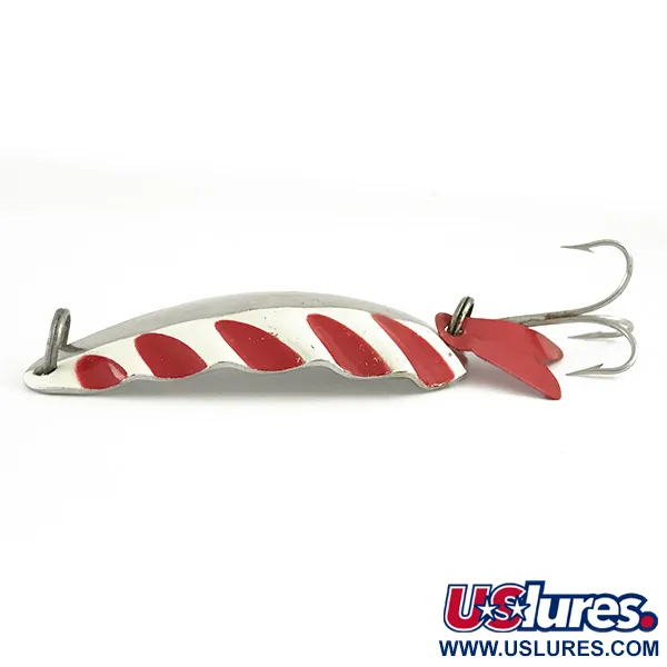 AL&W Tackle AL&W Half Wave, нікель/червоний/білий, 19 г, блесна коливалка (колебалка) #6652