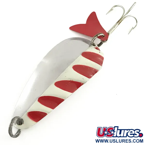 AL&W Tackle AL&W Half Wave, нікель/червоний/білий, 19 г, блесна коливалка (колебалка) #6652